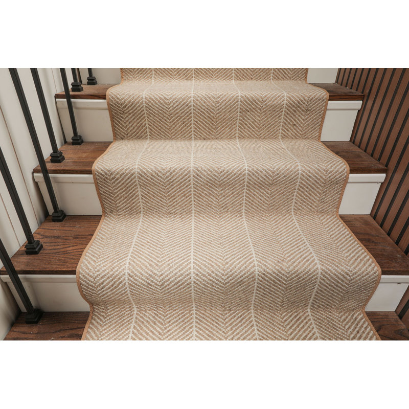 Tapis en laine fait à la main sur mesure, Tapis de couloir 2 pi 7 po x 13 pi