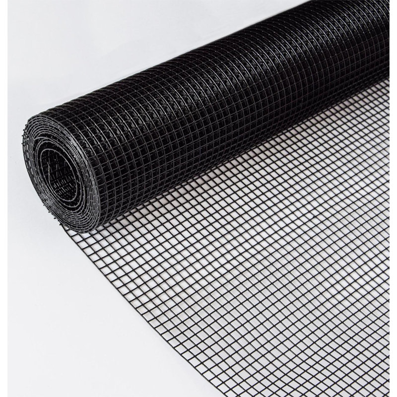 Fil métallique noir / clôture grillagée, 50 pi (24 po)