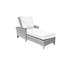 Bella Outdoor Teak Chaise Lounge-419625830-419625880