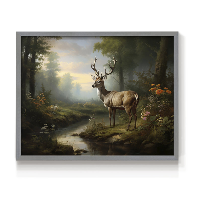 Faune, série XXII, reproduction encadrée, H 8 po x l 10 po, Gris