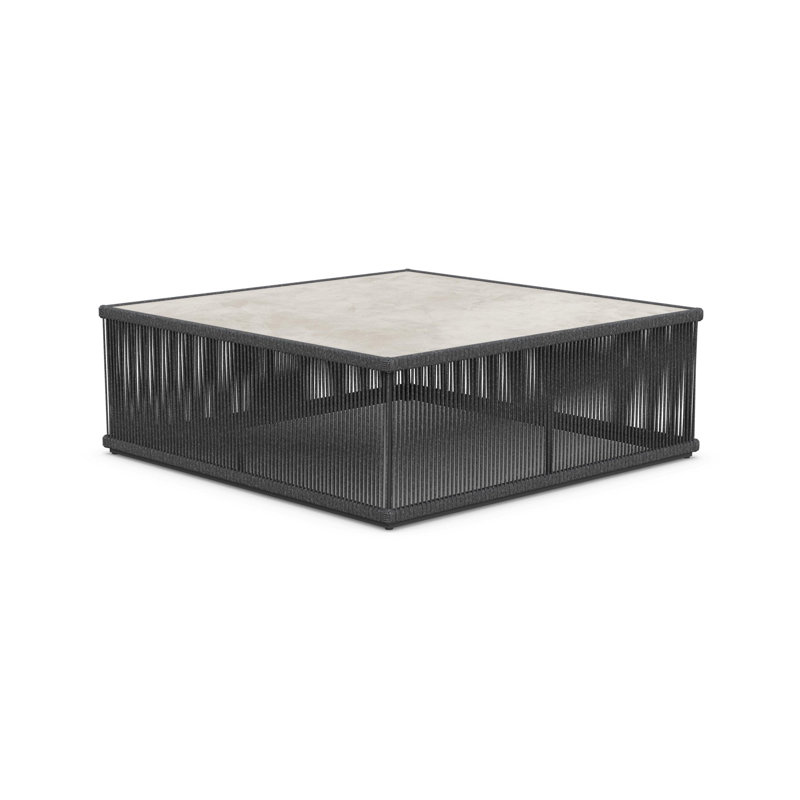 Malta Square Coffee Table Dekton Top, Albarium, Pebble