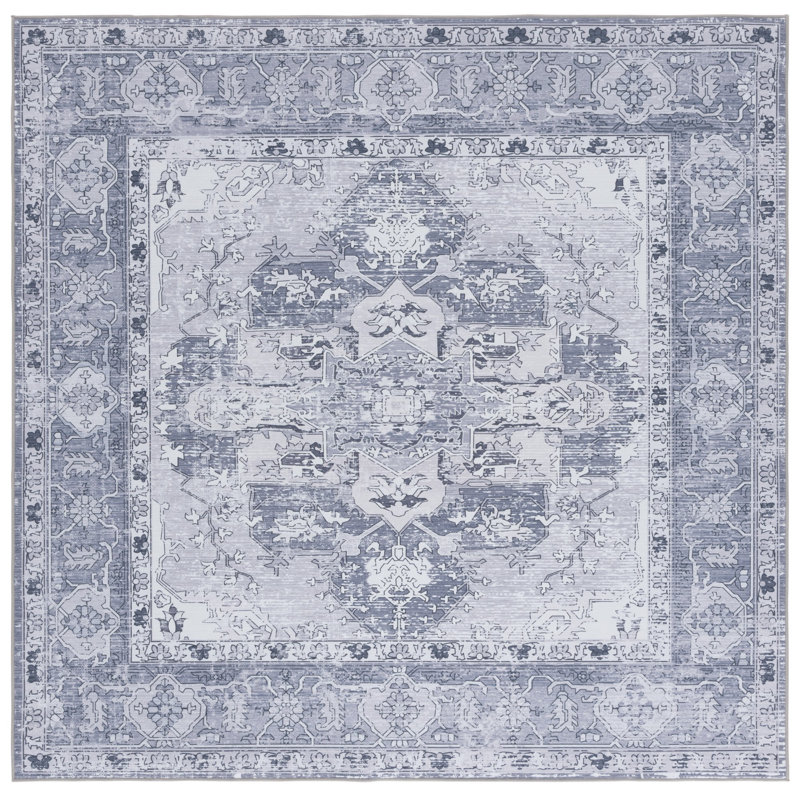 Tapis Shaelan avec envers antidérapant, Carré 6 pi