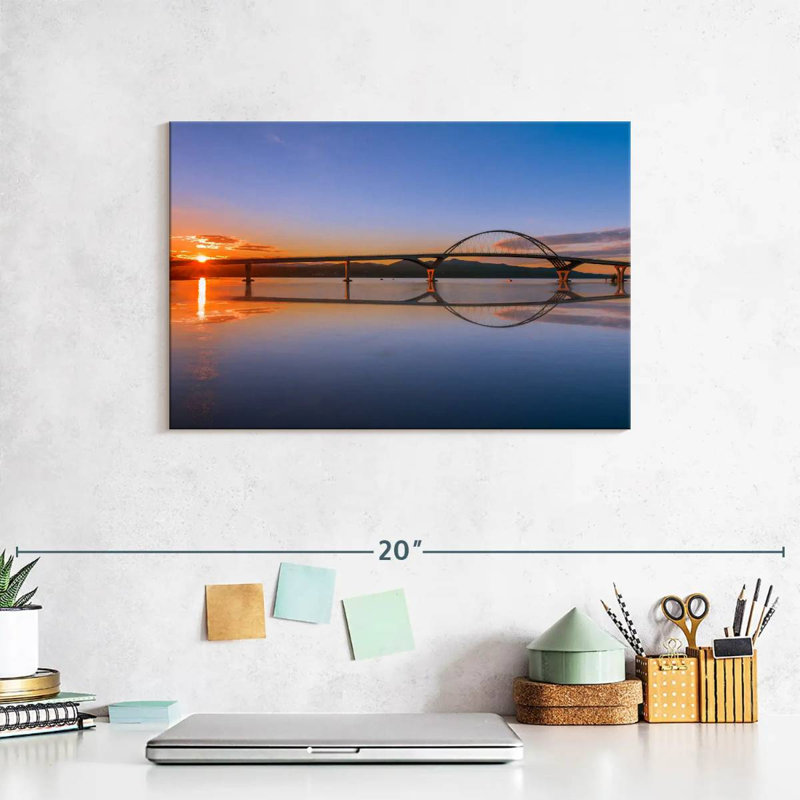 Alvord Lake Champlain Bridge Reflection