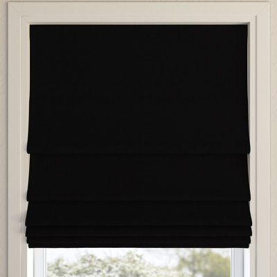 Pryer Textured 100% Blackout Cordless Roman Shade