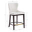 Tabouret de bar rembourré en cuir Blair-113051008-113051012-128617373