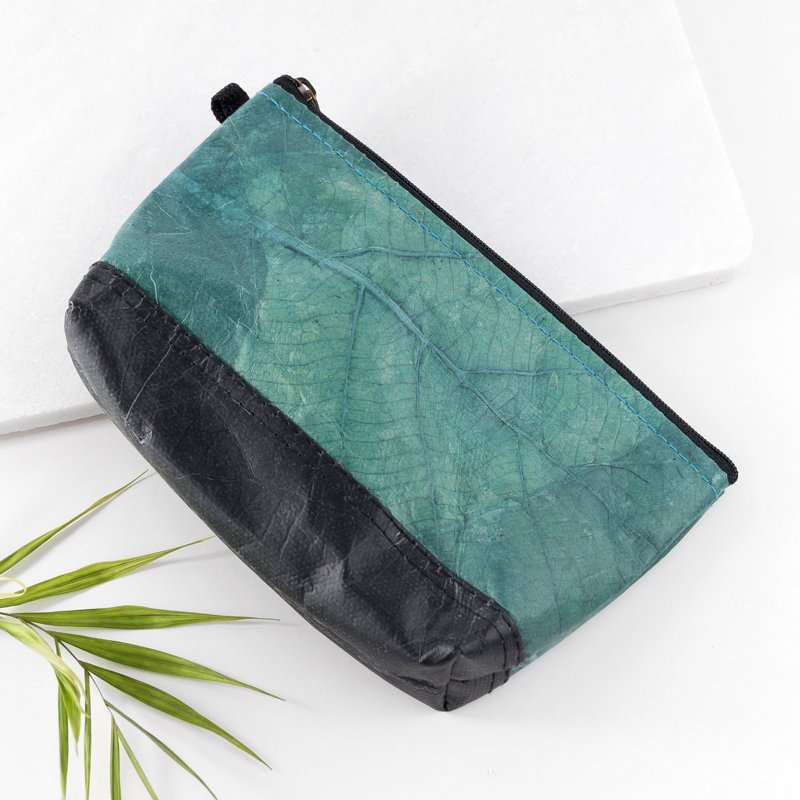 Yulia Polyester Wash Bag, Teal