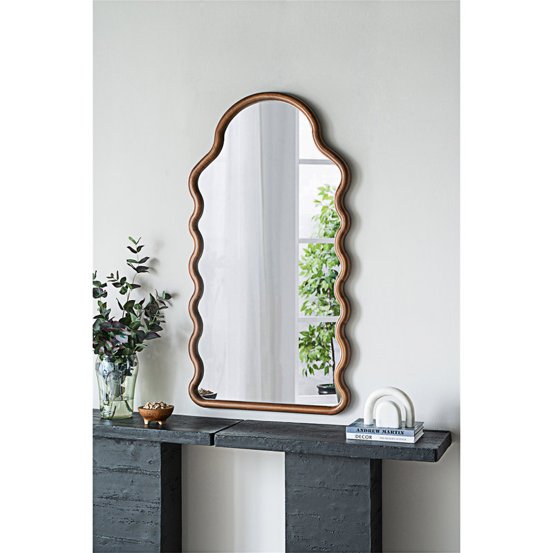 Miroir en bois avec cadre unique