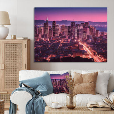 «San Francisco Skyline And Bay Bridge VII», reproduction sur toile