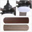 Ventilateur de plafond 42 pouces avec 5 pales, moteur CC réversible silencieux, télécommande et lumière DEL-183762887-183762886