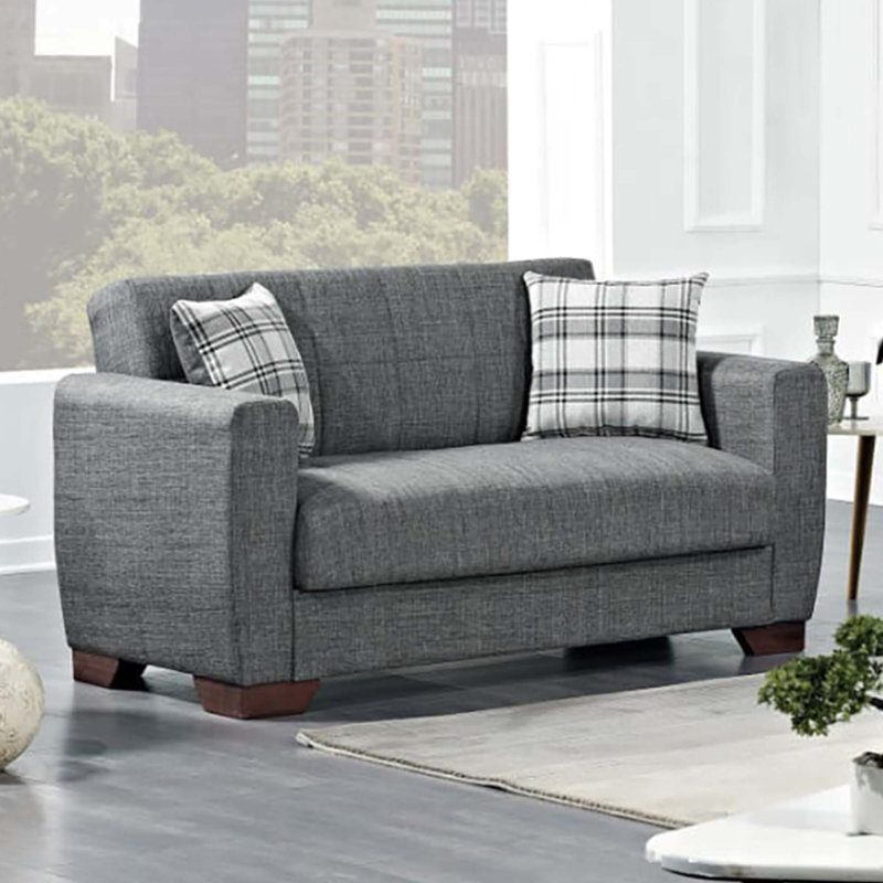 Causeuse convertible avec rangement Loveseat Sofa Collection, Gris
