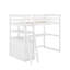 Lit mezzanine simple avec bureau et tablettes-290900518