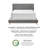 3" Gel Memory Foam Mattress Topper with Cooling Cover-898856396