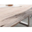Freeform Acacia Rectangular Wood Top Dining Table
