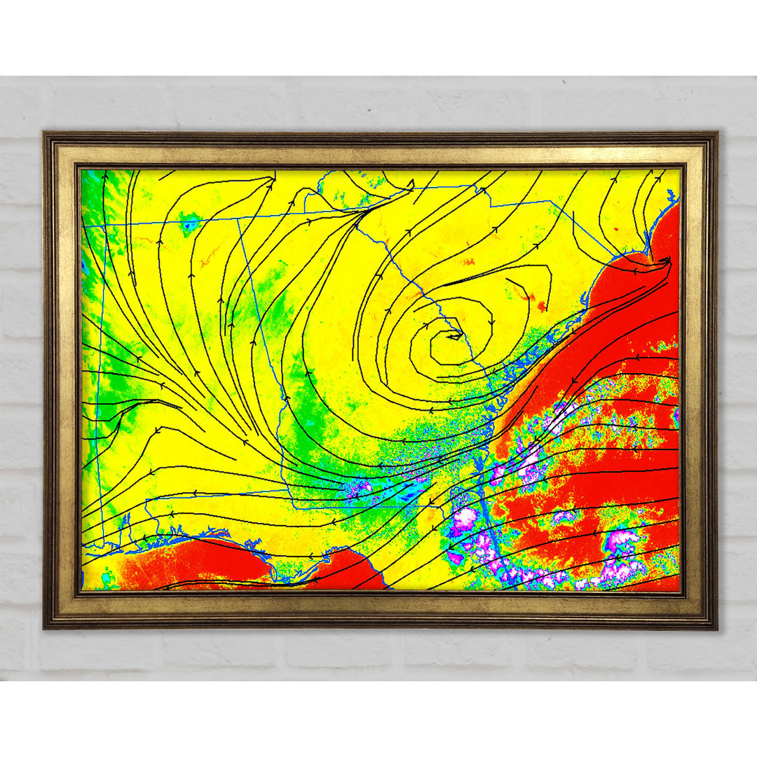 Leylines Gerahmter Druck