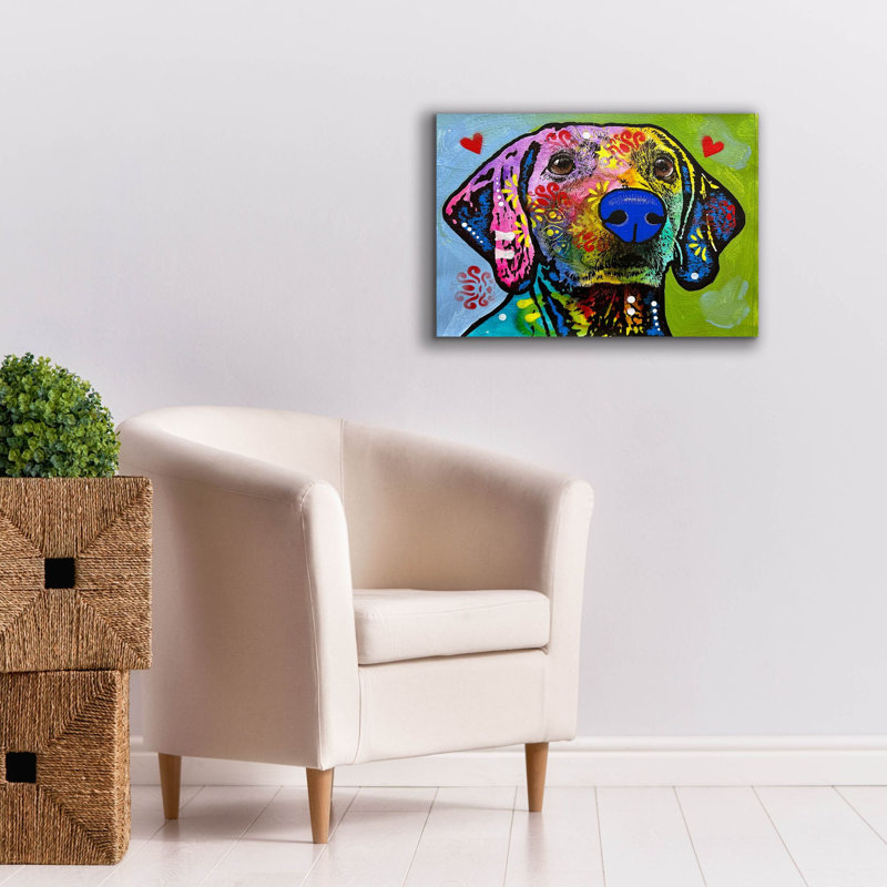 'Atten Hup' by Dean Russo Canvas Wall Art, 18" H x 26" W x 0.75" D