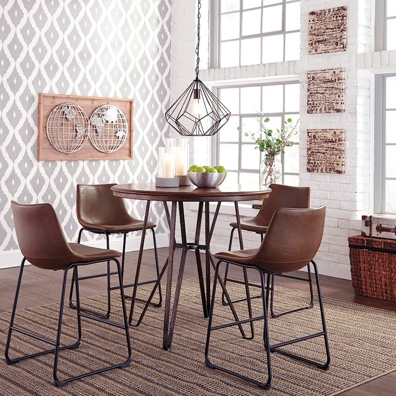 26" Counter Stool, Brown
