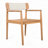 Outdoor Patio Acacia Wood Club Chair-714159677