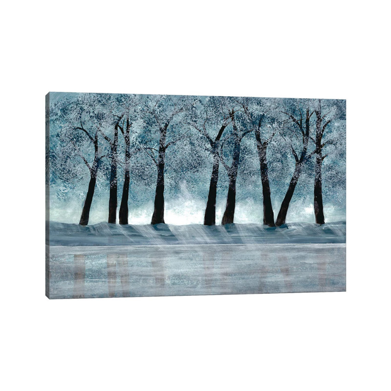 «Blue Force I» par Doris Charest - Estampe numérique sur toile tendue avec châssis, H 40 po x l 60 po x 1,5 po