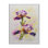 Aquarelle Iris fleur rose - décoration murale traditionnelle sur toile