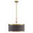 5 - Light Antique Brass Shaded Pendant