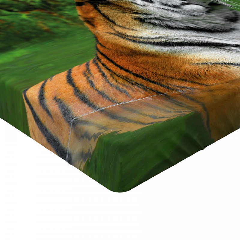Tiger Microfiber Fitted Sheet, Full Fitted Sheet