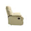 Fauteuil inclinable beige en microfibre-1899459990