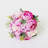 10" Artificial Pink Roses Wedding Bouquet 