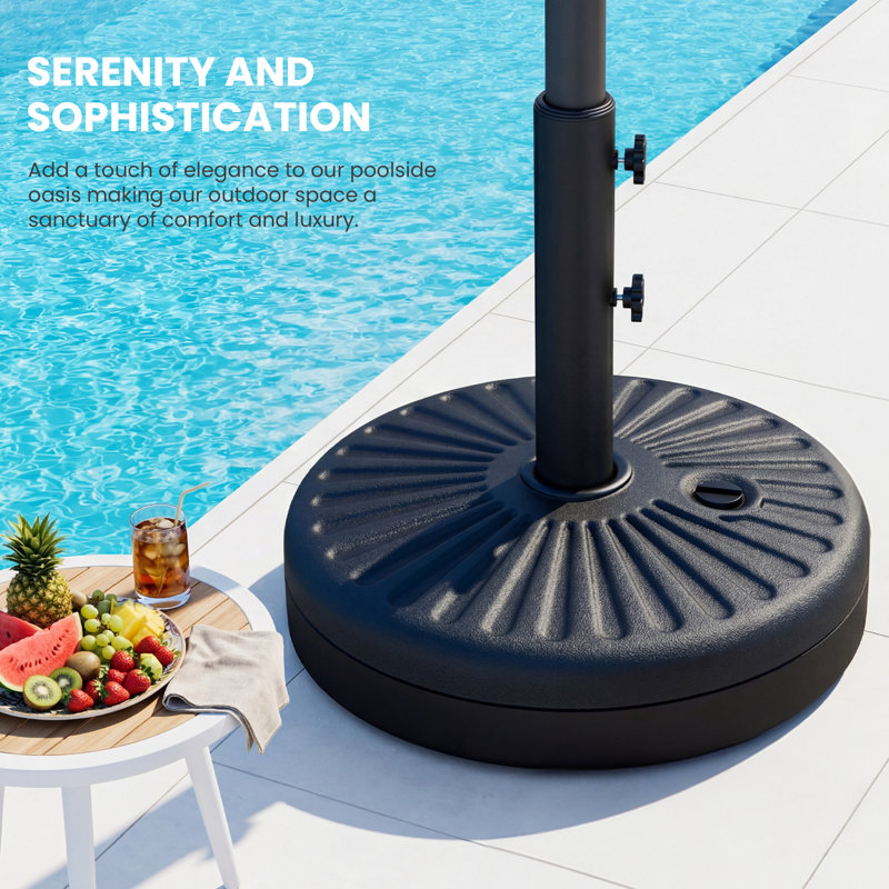 Base de parasol autoportante en plastique 46 lb Germar