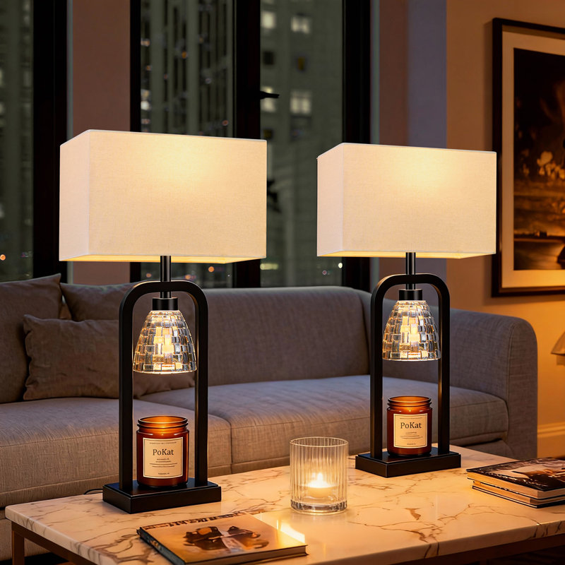 Lampe chandelier noire de style industriel 21,5 po pour le salon, le bureau et la chambre à coucher (ampoule incluse)