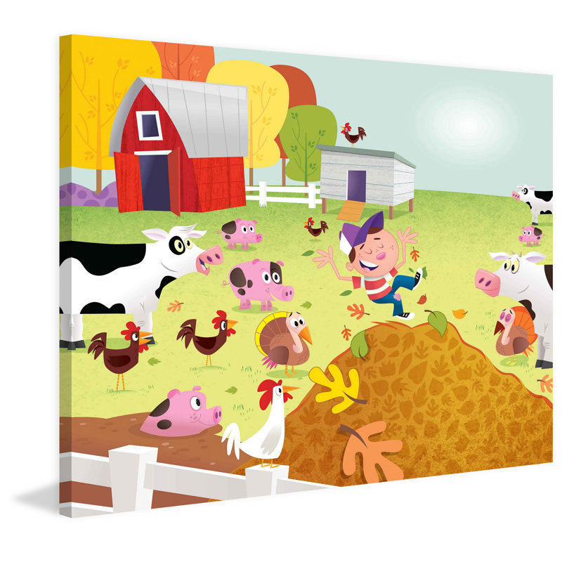 'Farm' Print on Wrapped Canvas, 24" H x 29" W