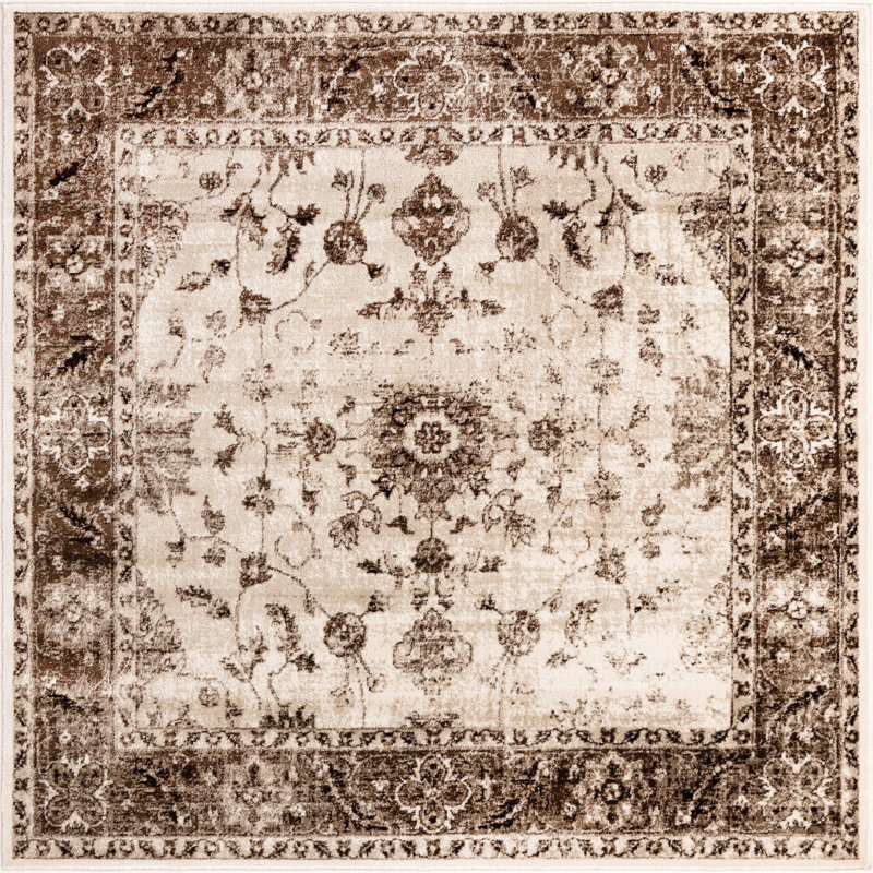 Emigdio Oriental Indoor Rug, Square 6'