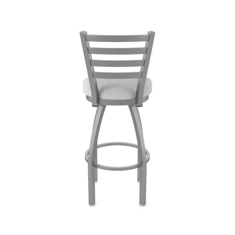 Tabouret pivotant Jackie, Inoxydable, Très grand (siège d'une hauteur de 36 po), Tissu - alpin graphique