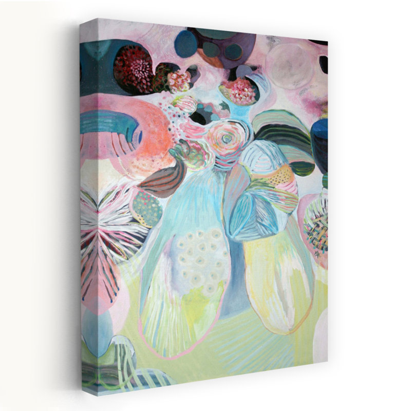 Art contemporain contemporain abstrait romantique, H 18 po x l 12 po