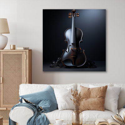 Minimaliste ébène, violon, vibrations IV - fruits, art mural