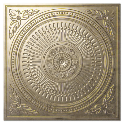 24''X24'' Drop Ceiling Tiles, Decorative PVC Ceiling Panels,12-Pack