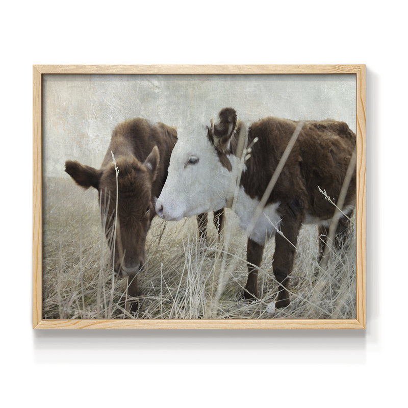 Two Friends -Framed Print - Restickable, Natural, 22" H x 28" W