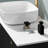 Nordic style marble bathroom cabinet