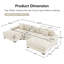 Très grand canapé modulaire 130 po Cloud-346083614-346083612