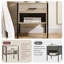 Oscar 1 Drawer Industrial Bedside Table with Metal Frame and Open Shelf-2136073577