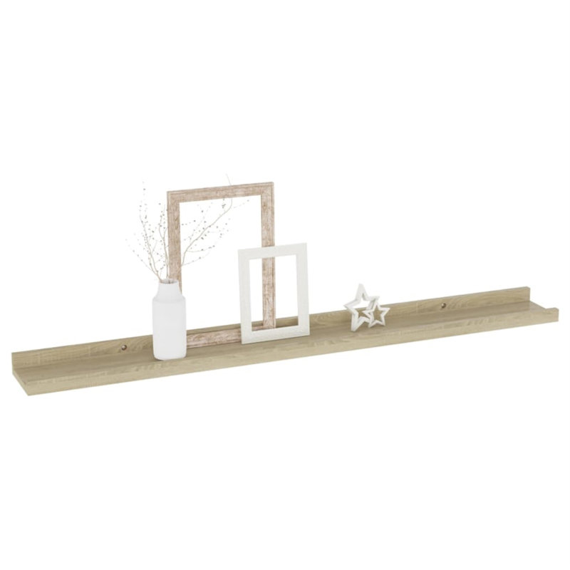 Floating Shelf, 1.2'' H x 39.4'' W x 1.2'' D, Oak