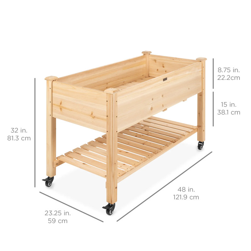 Shepard Elevated Planter, Natural