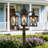 Full Post Light With Dusk To Dawn and Built-In Outlet 