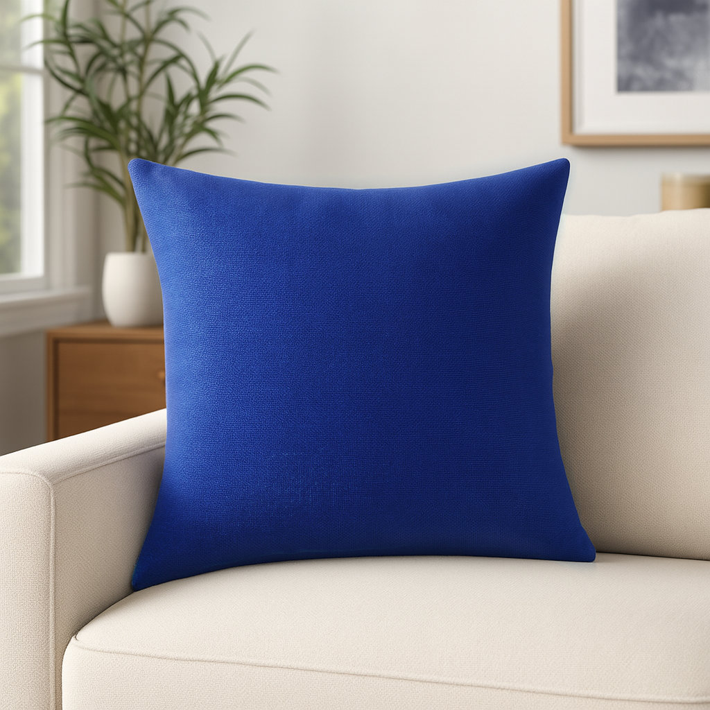 Linen Throw Square Pillow, Brown, Pillow Cover Only - No Insert
