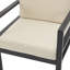Fauteuil de détente d'extérieur élégant de 27,7 po, fabrication en aluminium, rembourrage, structure de confort moderne pour balcon et jardin, coussins, utilisation élégante