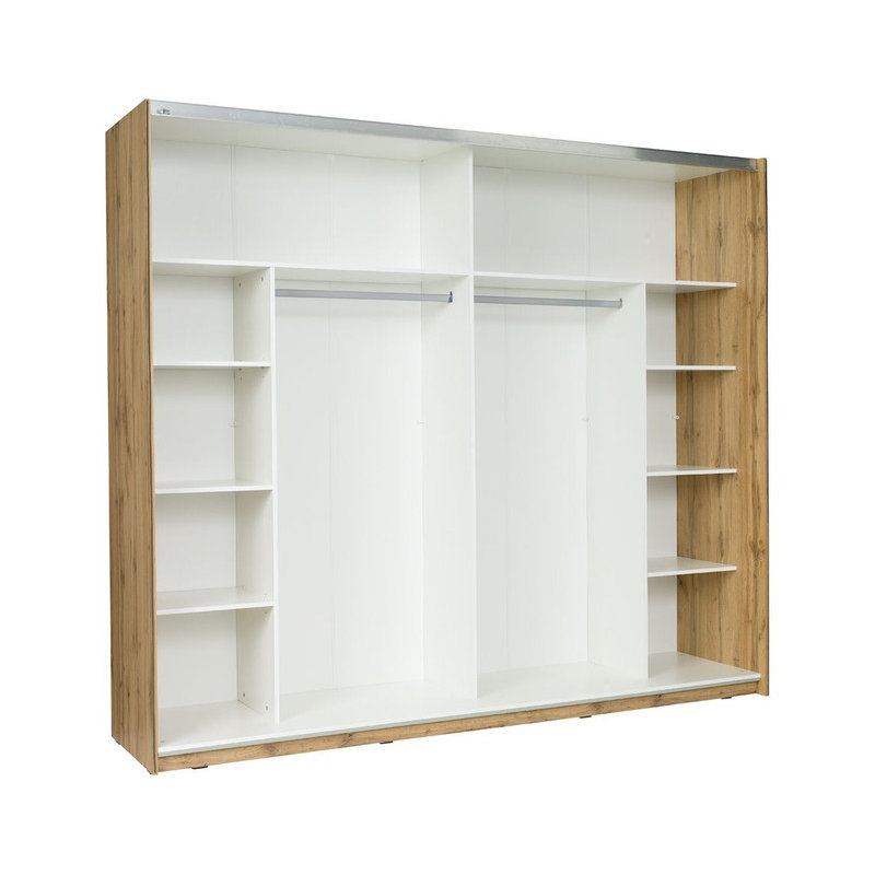 Laminate Wardrobe, 218 cm H x 250 cm W x 42 cm D