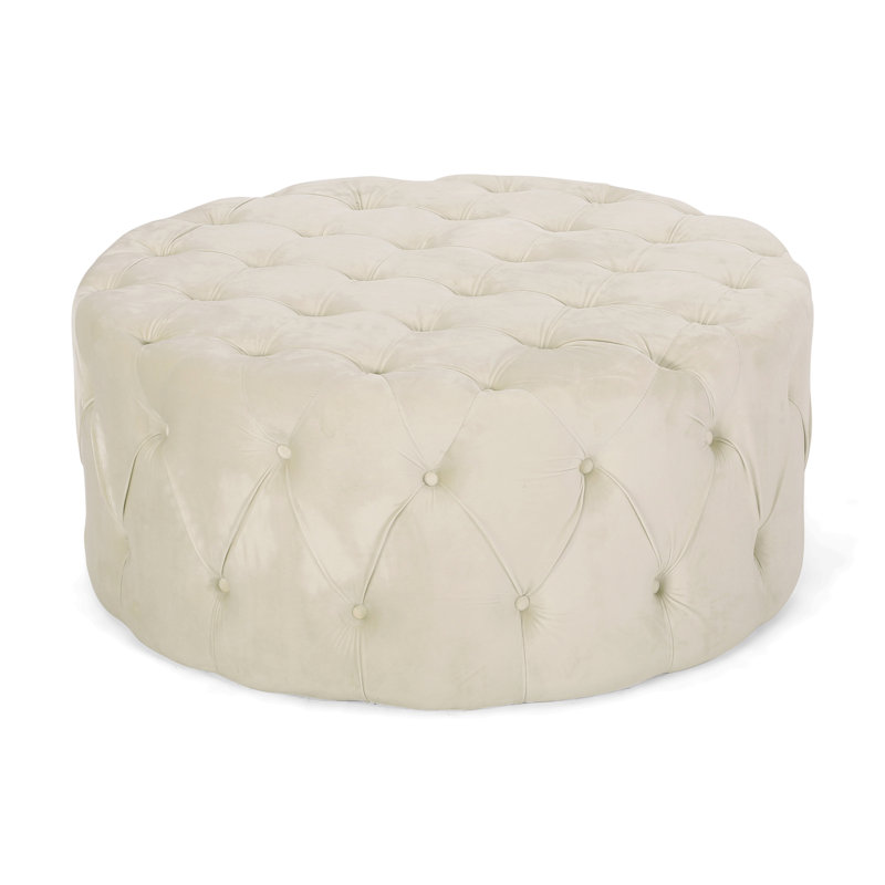 Repose-pieds rond, repose-pieds rond pour la maison, Beige