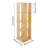 3-tier 38.19"H X 15.75"W / 4-tier 50"H X 15.75"W Corner Rotating Bookcase-1134628991-1134628989