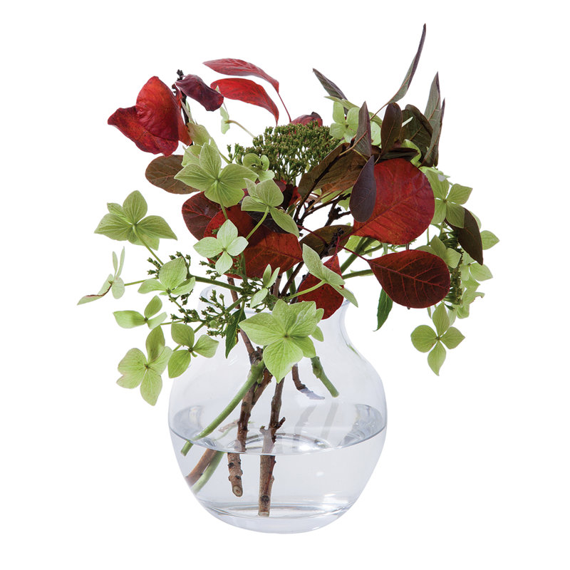 Dartington Crystal Flower Garden Table Vase, 13cm H x 12.7cm W x 12.7cm D