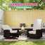 Fauteuil inclinable pivotant en osier-2119401666