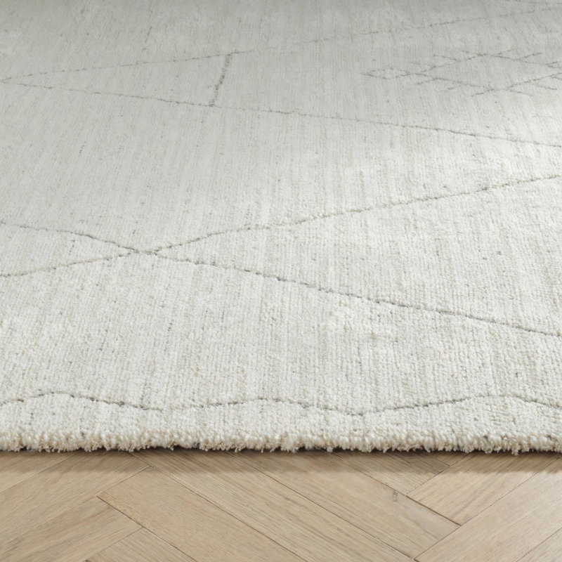 Rug Branch Nivara 4' x 6' (3'11" x 5'7") Beige/Cream Boho Indoor Area Rug, Comtemporary, Medium Pile, Stain-Resistant Carpet - Living Room, Bedroom, Dining Room, and Kitchen